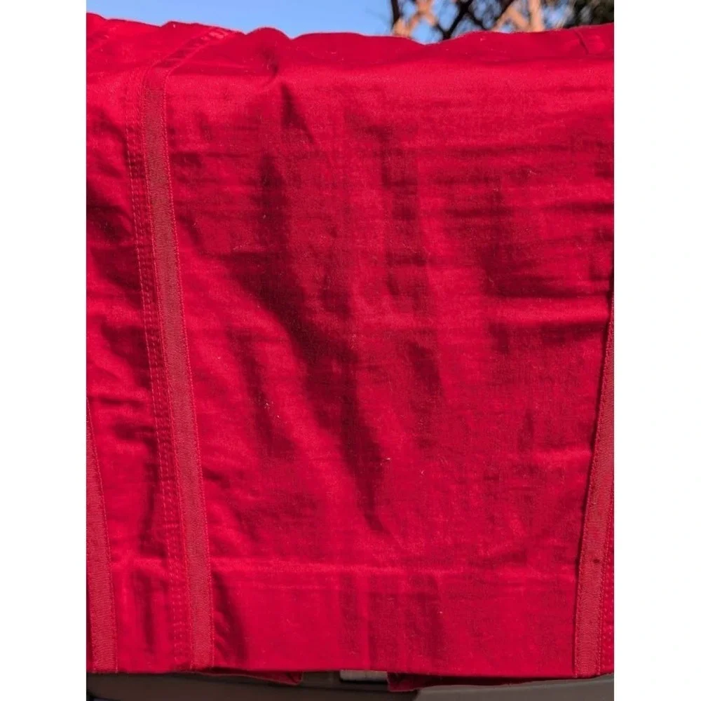White House Black Market Red Pencil Skirt Size 4 – Fitted Structured Back Zip - Picture 5 of 6